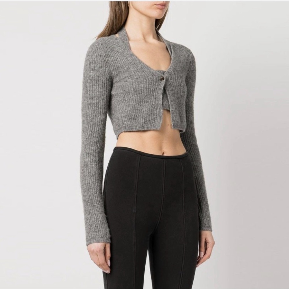 Alexander Wang SS22 Solid Ribbed Layered Short Fi… - image 7